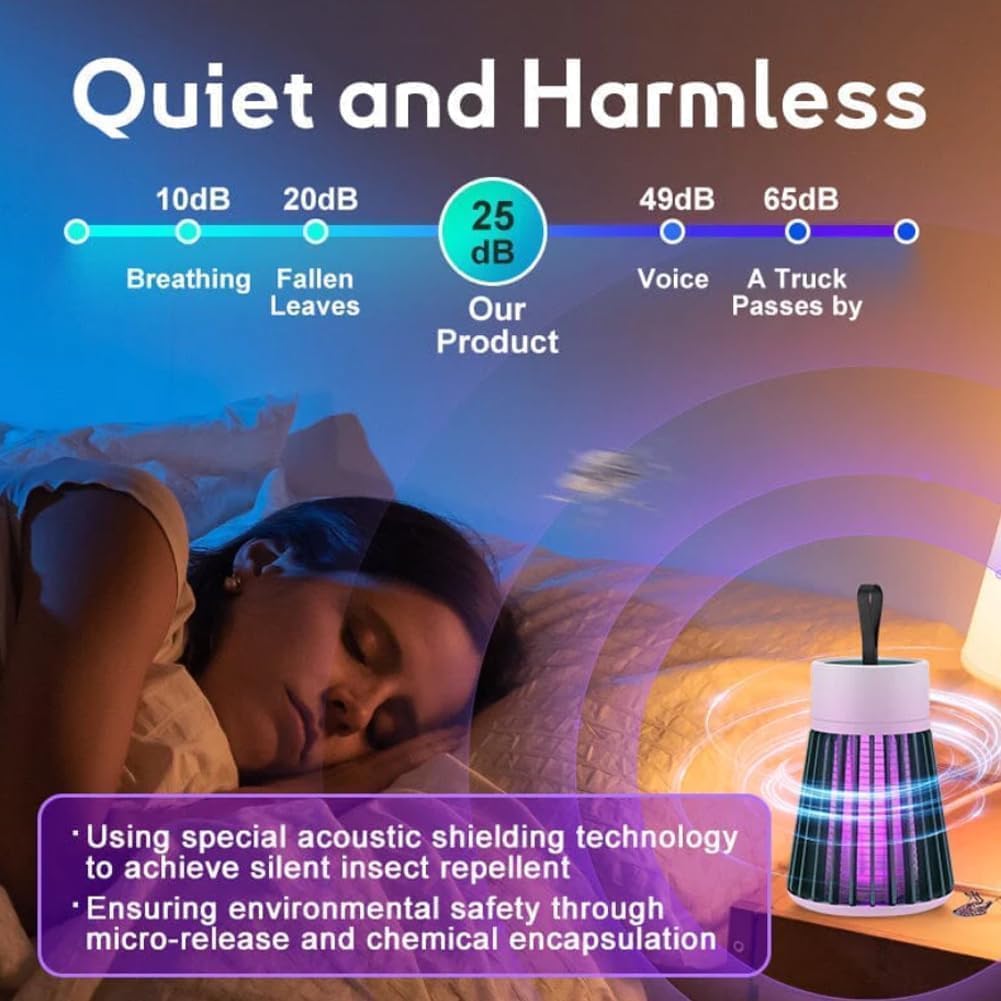 Bug Zapper Lamp Indoor Outdoor Mosquito Killer 2 Pack