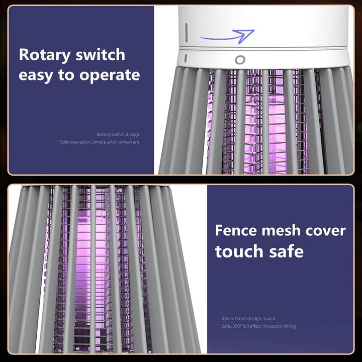 Bug Zapper Lamp Indoor Outdoor Mosquito Killer 2 Pack