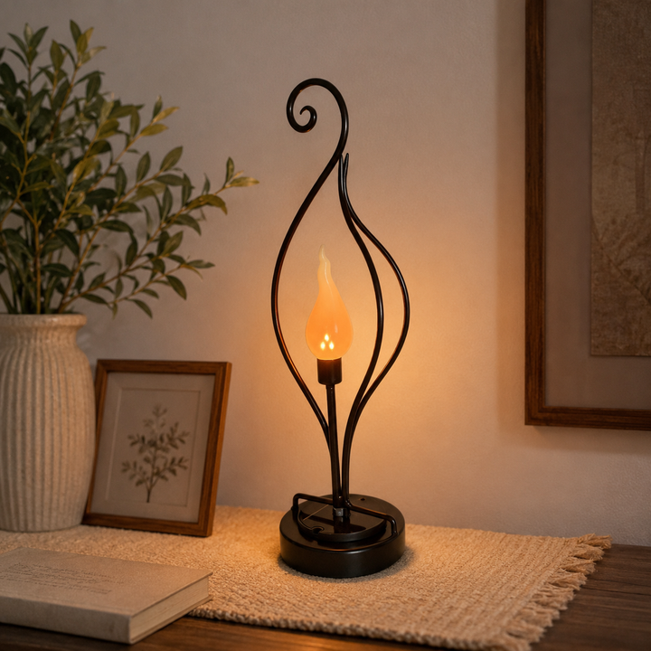 Solar Flame Outdoor Light Garden Lawn Sensor Metal Lamp Courtyard Landscape Atmosphere