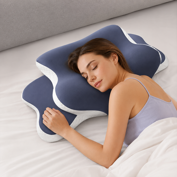 Memory Foam Cervical Pillow Neck Pain Relief Ergonomic Orthopedic Neck Support