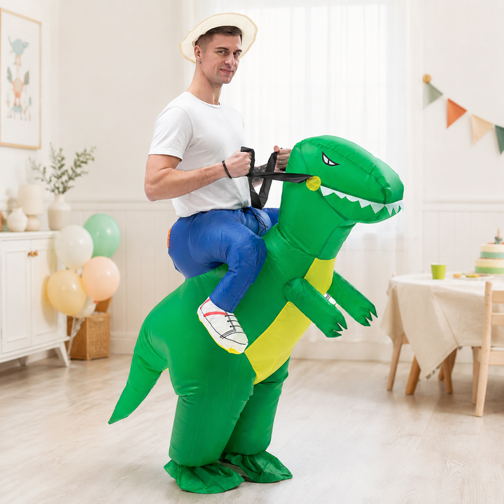 T-Rex Ride-On Inflatable Dinosaur Costume for Halloween