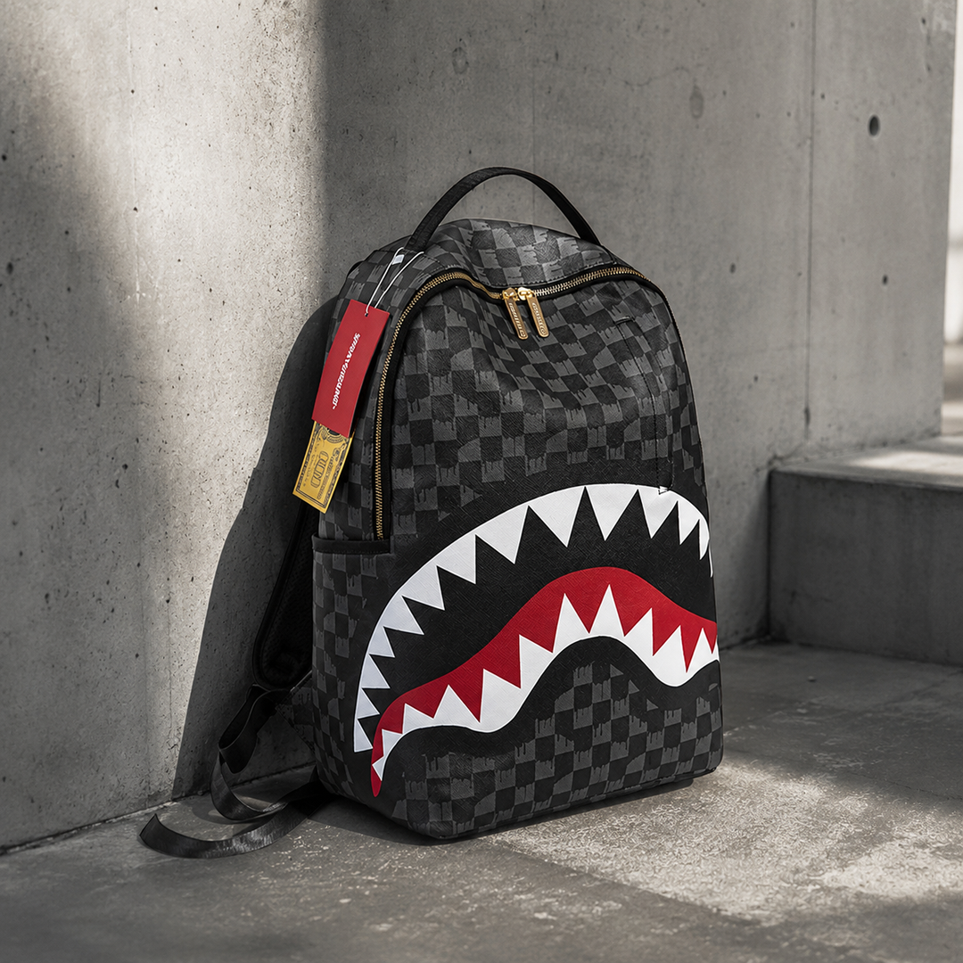 Shark Mouth School Backpack Large Capacity Glow in the Dark Bag for Teens