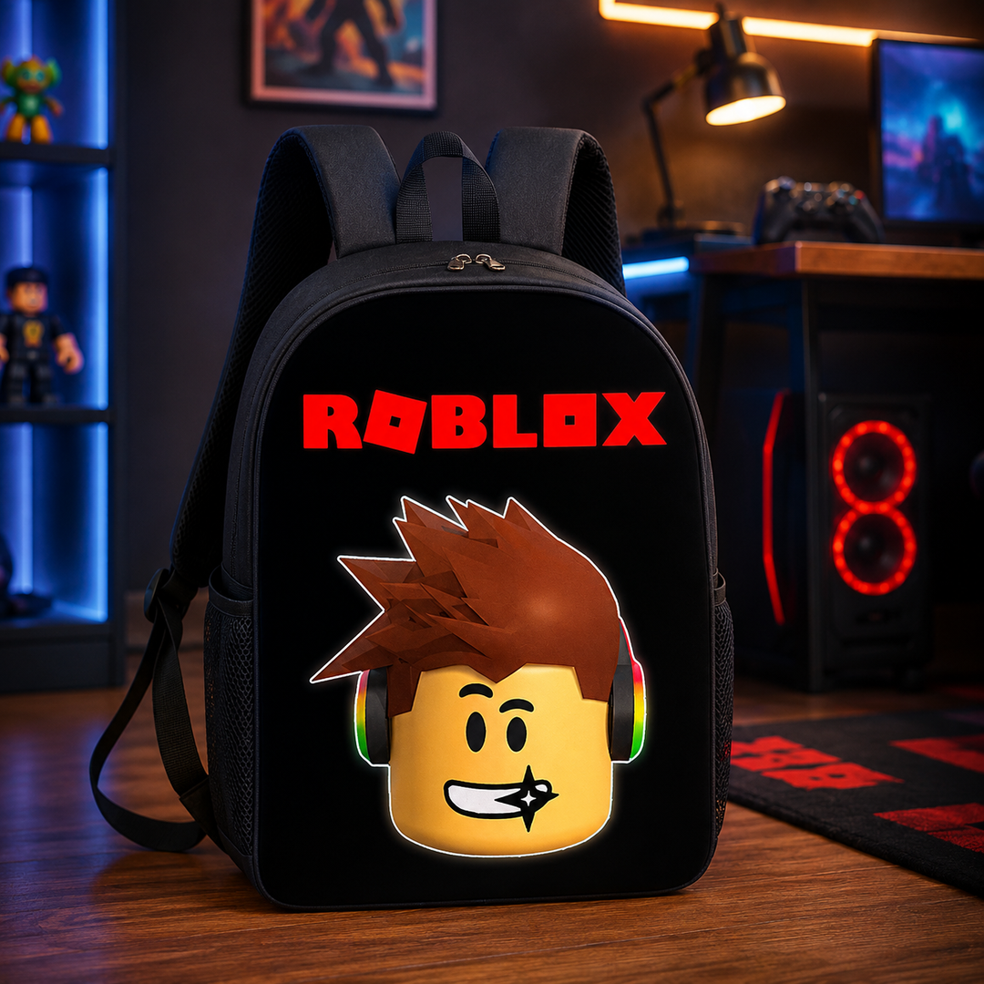 Roblox Boys 3-Piece School Backpack Set with Shoulder Bag &amp; Pencil Case