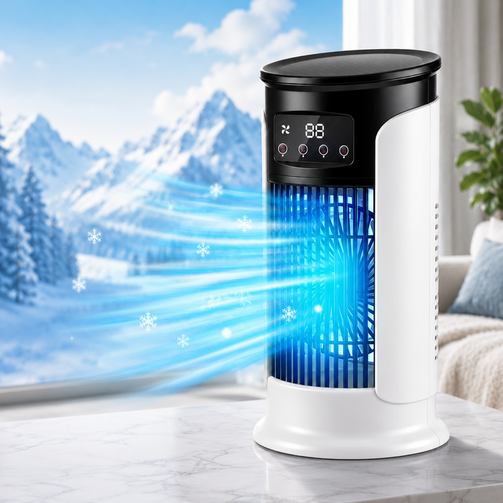 Portable Air Conditioning Tower Fan 6 Speed USB Mini Air Cooler Humidifier