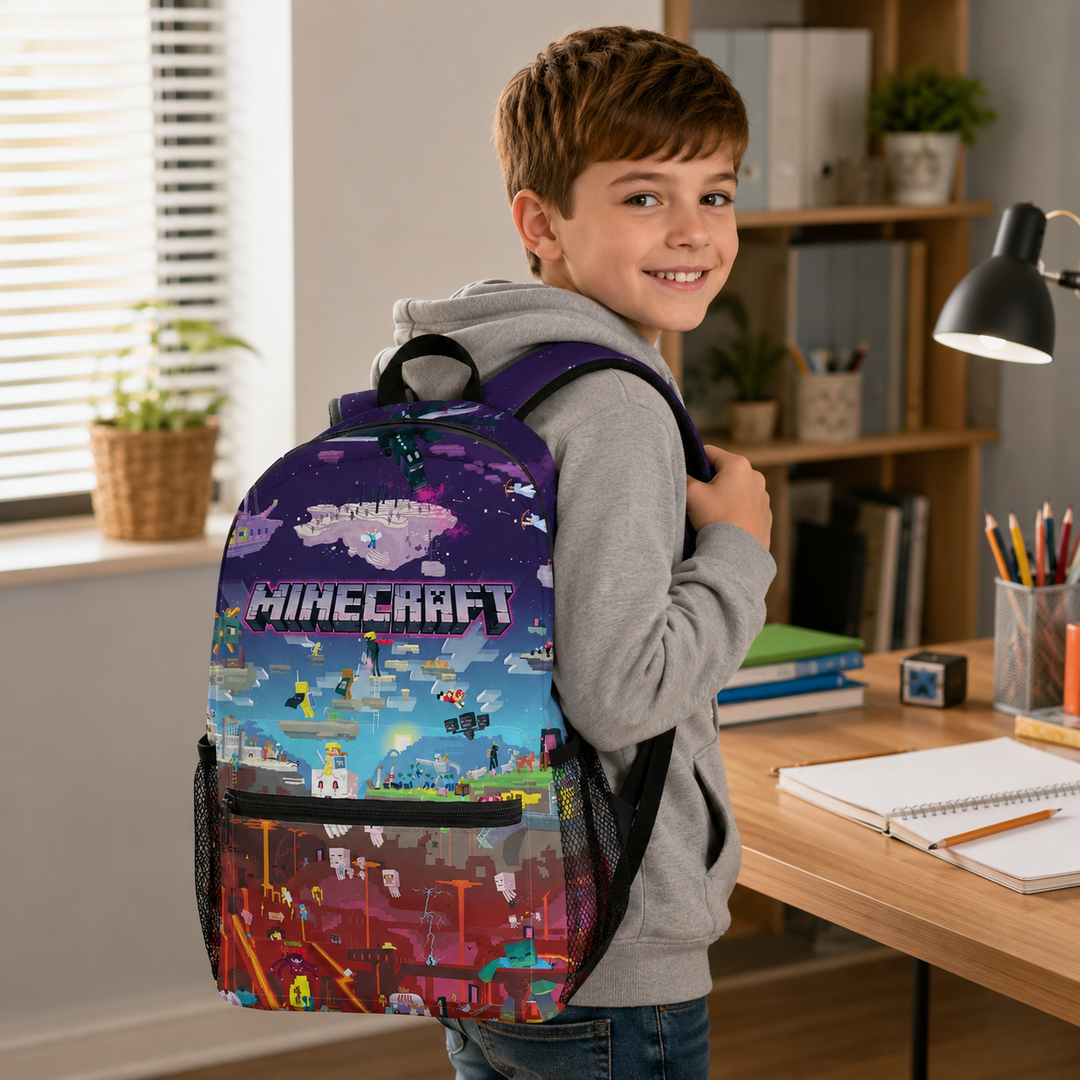 Minecraft Backpack Video Game Rucksack