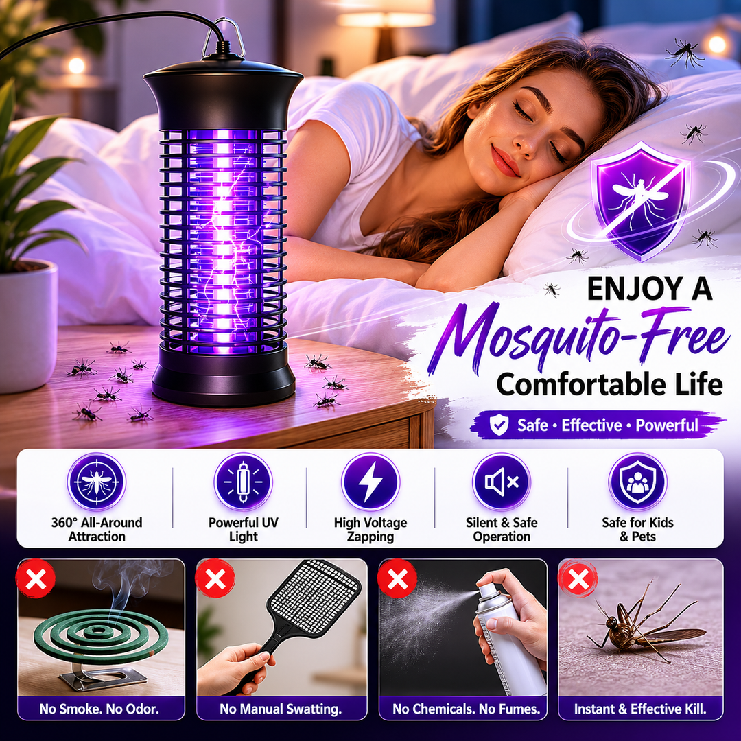 Mosquito Bug Zapper Electric LED Light Trap Insect Fly Killer Pest Control Lamp