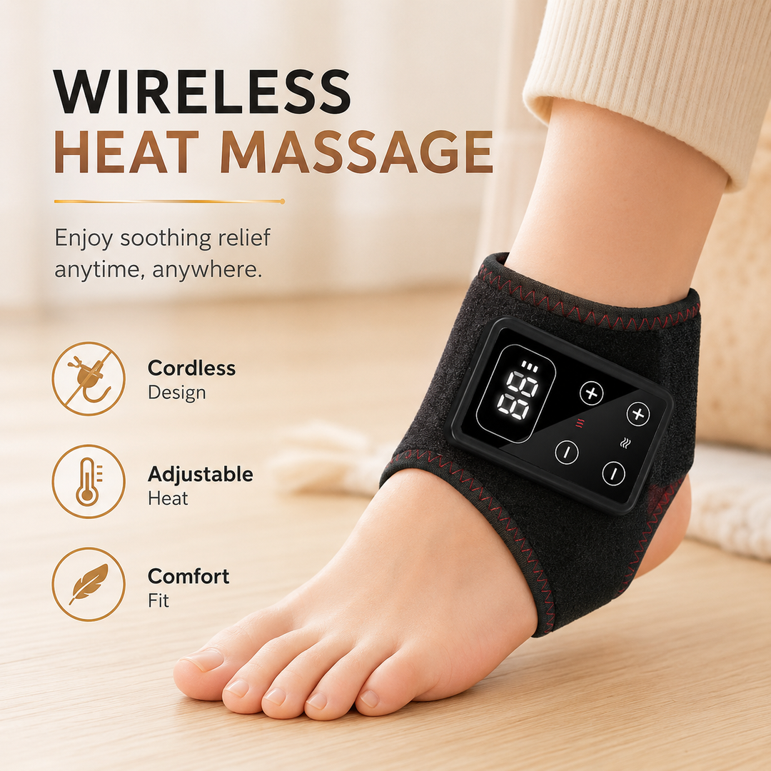 Red Light Foot Ankle Massager 660nm 850nm Infrared Heated Therapy Wrap