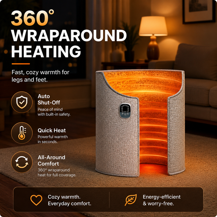 Portable Winter Foot Warmer 9 Speed Digital Display Office Home Constant Temp