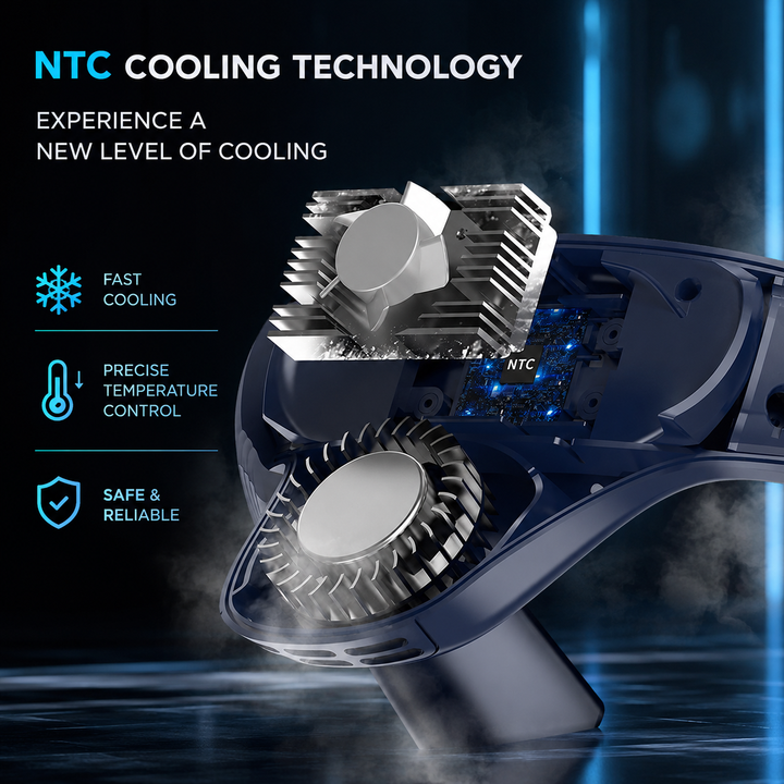 Bladeless Neck Fan Semiconductor Cooling Wearable Hands-Free Personal Fan