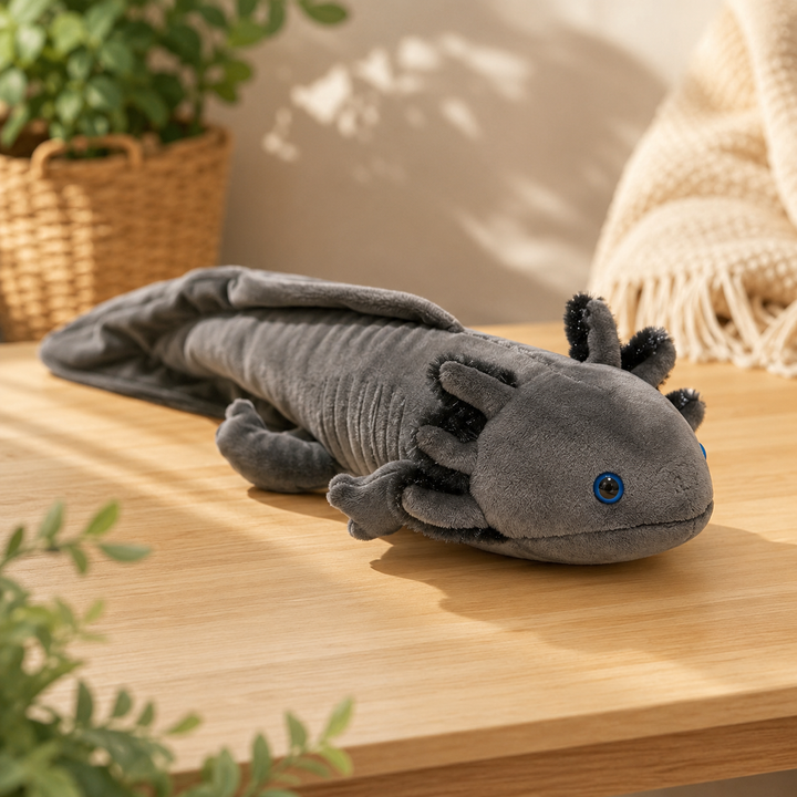 Kawaii Newt Plush Toy Soft Salamander Long Pillow Kids Gift