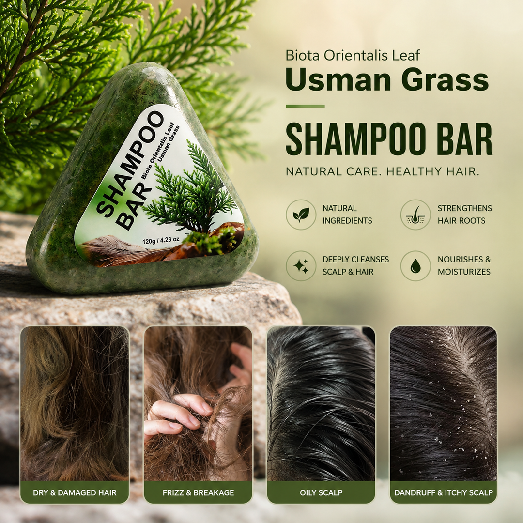 Shampoo Bar for Hair Growth Anti-Hair-Loss Oil Control Organic Natural Soap