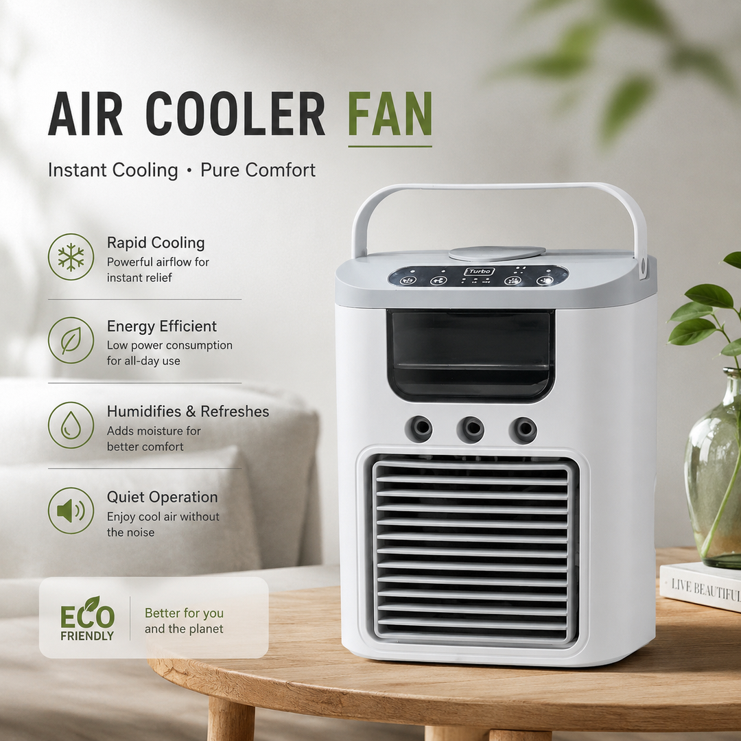 Mini Portable Air Conditioner Fan 7 Color LED Evaporative Air Cooler