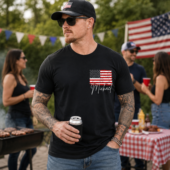 USA 250th Anniversary T-Shirt 1776-2026 Reversible Independence Day July 4th Patriotic Tee