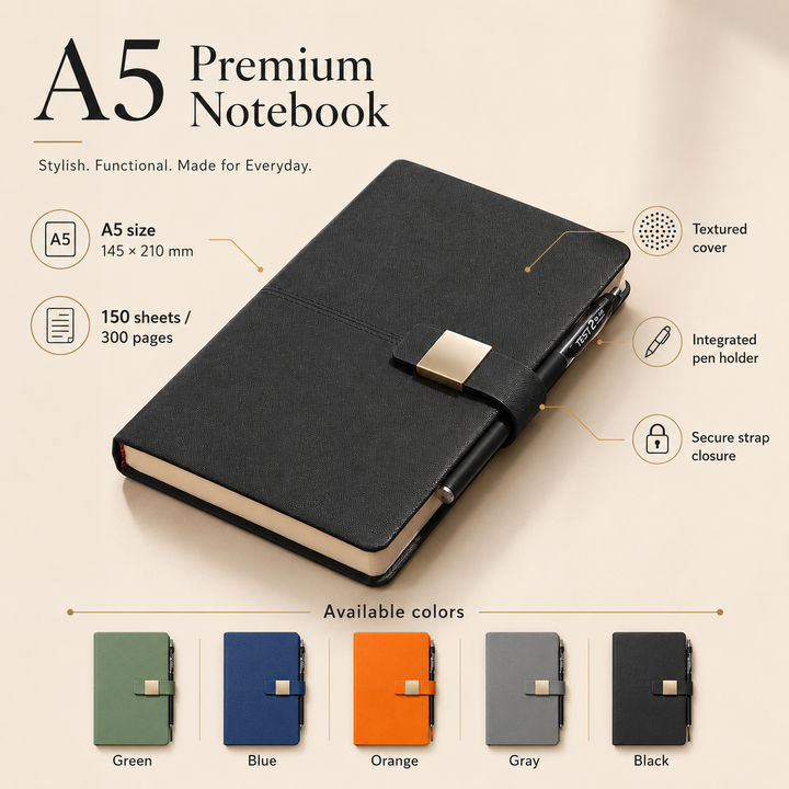 A5 Customized Business Notebook Gift Set