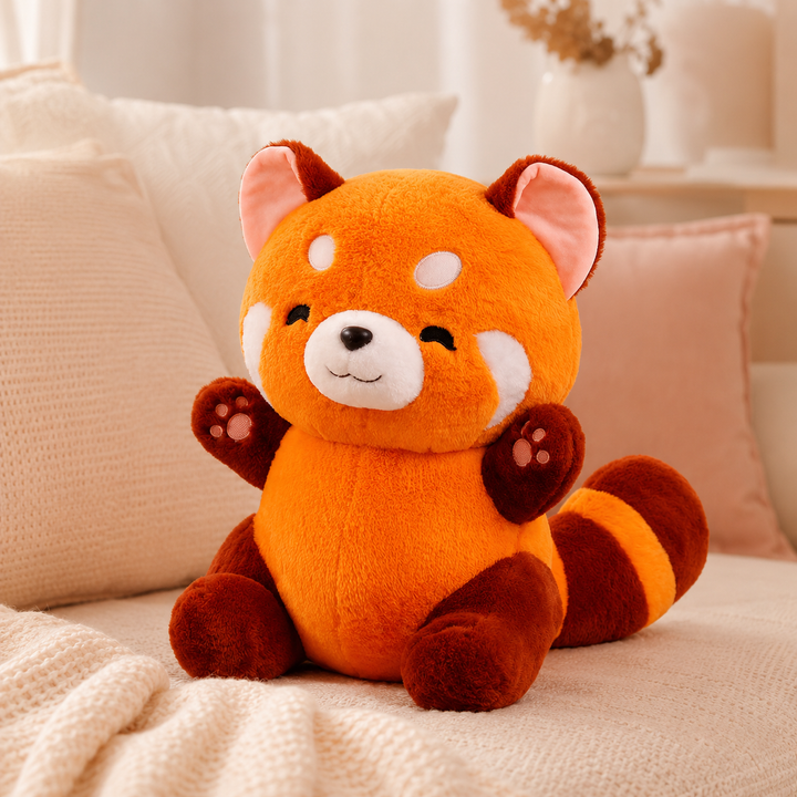 Cute Red Panda Plush Toy Soft Stuffed Animal Sofa Kids Gift