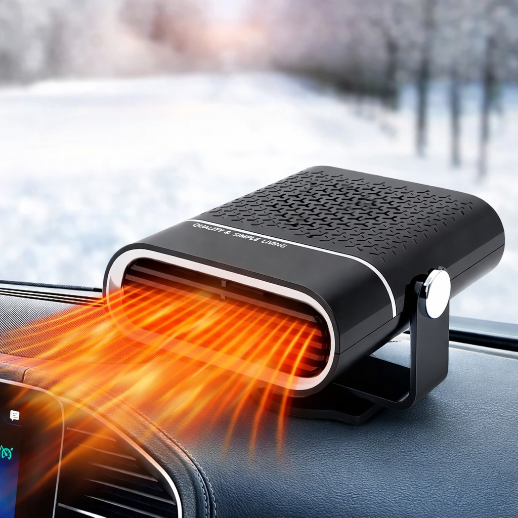 Portable Car Heater 4-in-1 Fan 12V Heating Cooling Defrosting