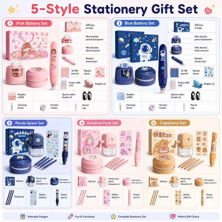 Kaba Bear Kids Stationery Gift Set for Birthdays