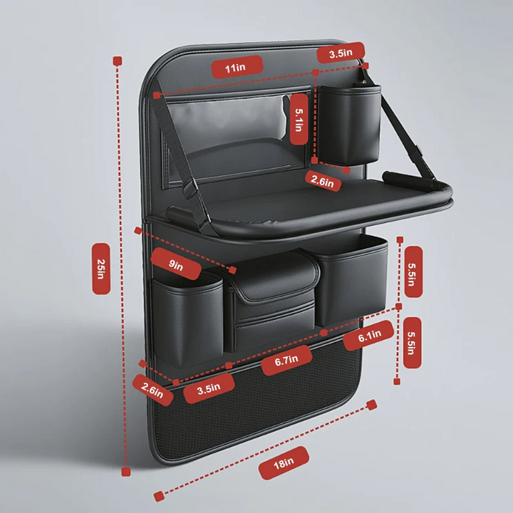 Car Back Seat Organizer Tablet Holder Storage Solution