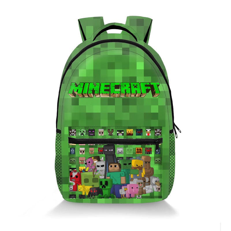 Minecraft Backpack School Bag Pixel Design Gaming Backpack
