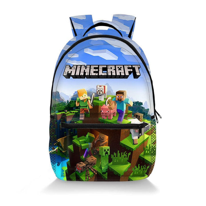 Minecraft Backpack School Bag Pixel Design Gaming Backpack