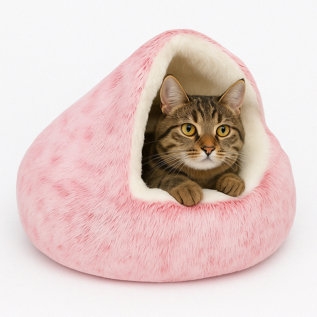 Cat Cave Bed Plush Pet Bed