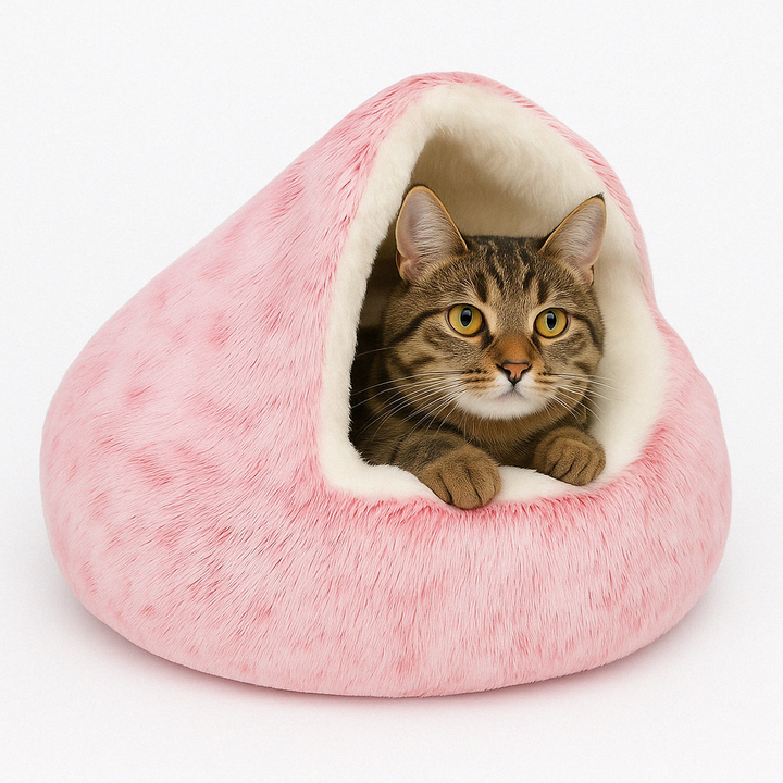 Cat Cave Bed Plush Pet Bed