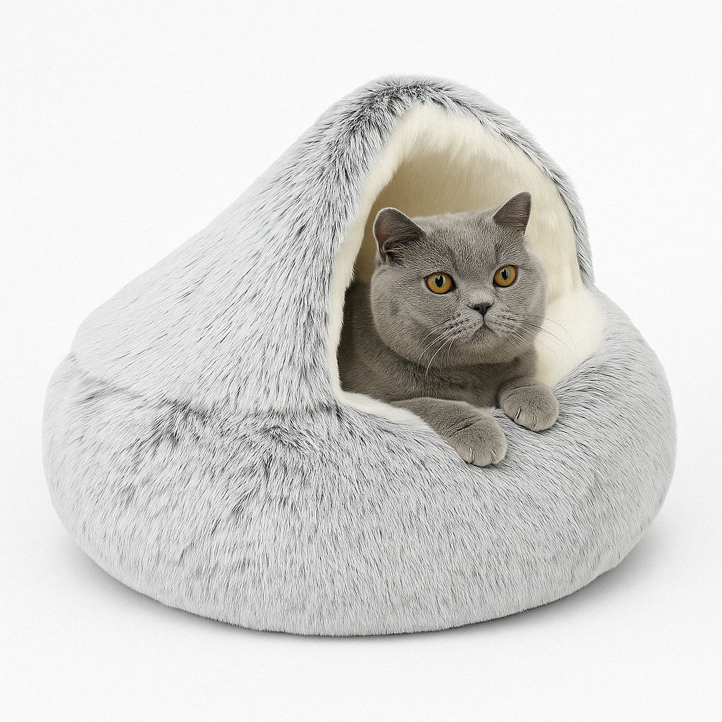 Cat Cave Bed Plush Pet Bed