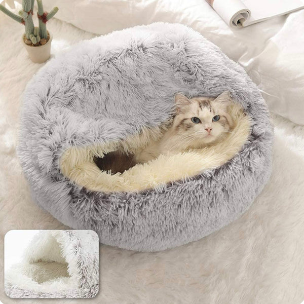 Cat Cave Bed Plush Pet Bed