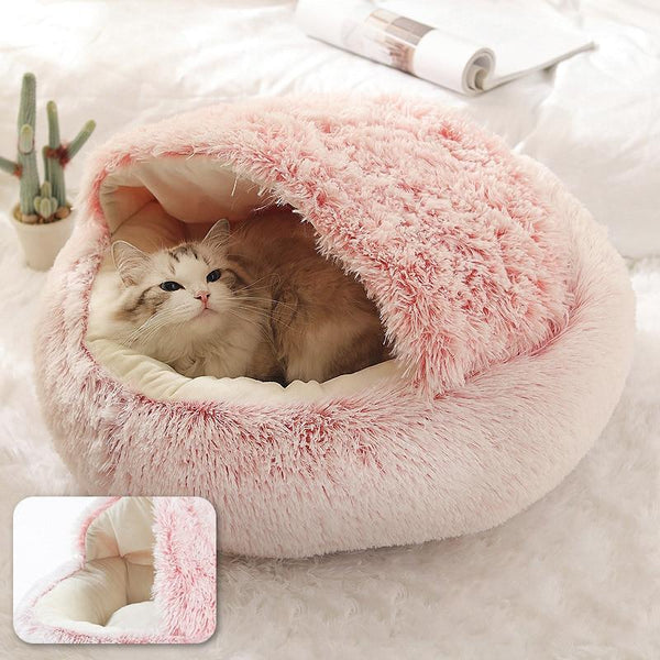 Cat Cave Bed Plush Pet Bed