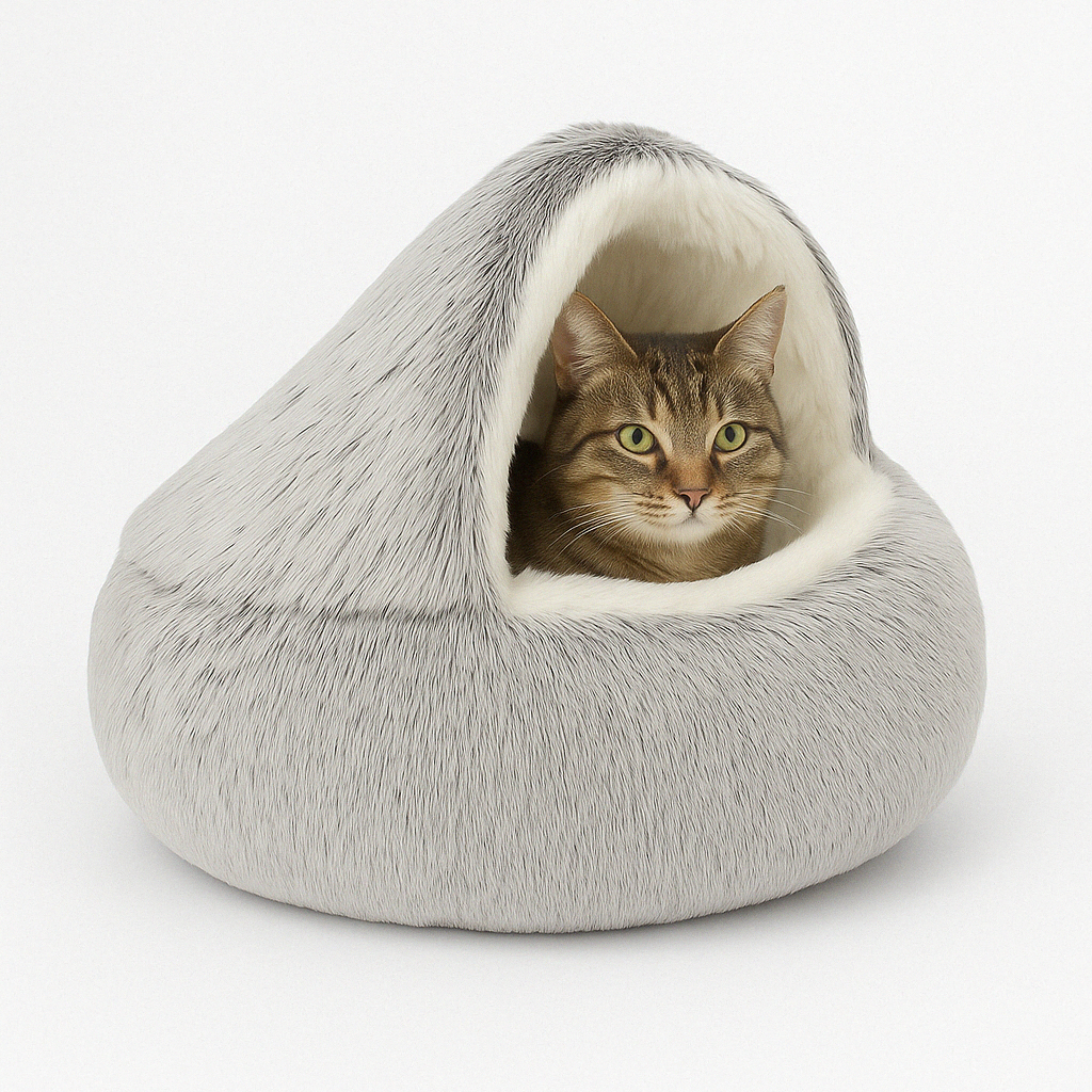 Cat Cave Bed Plush Pet Bed