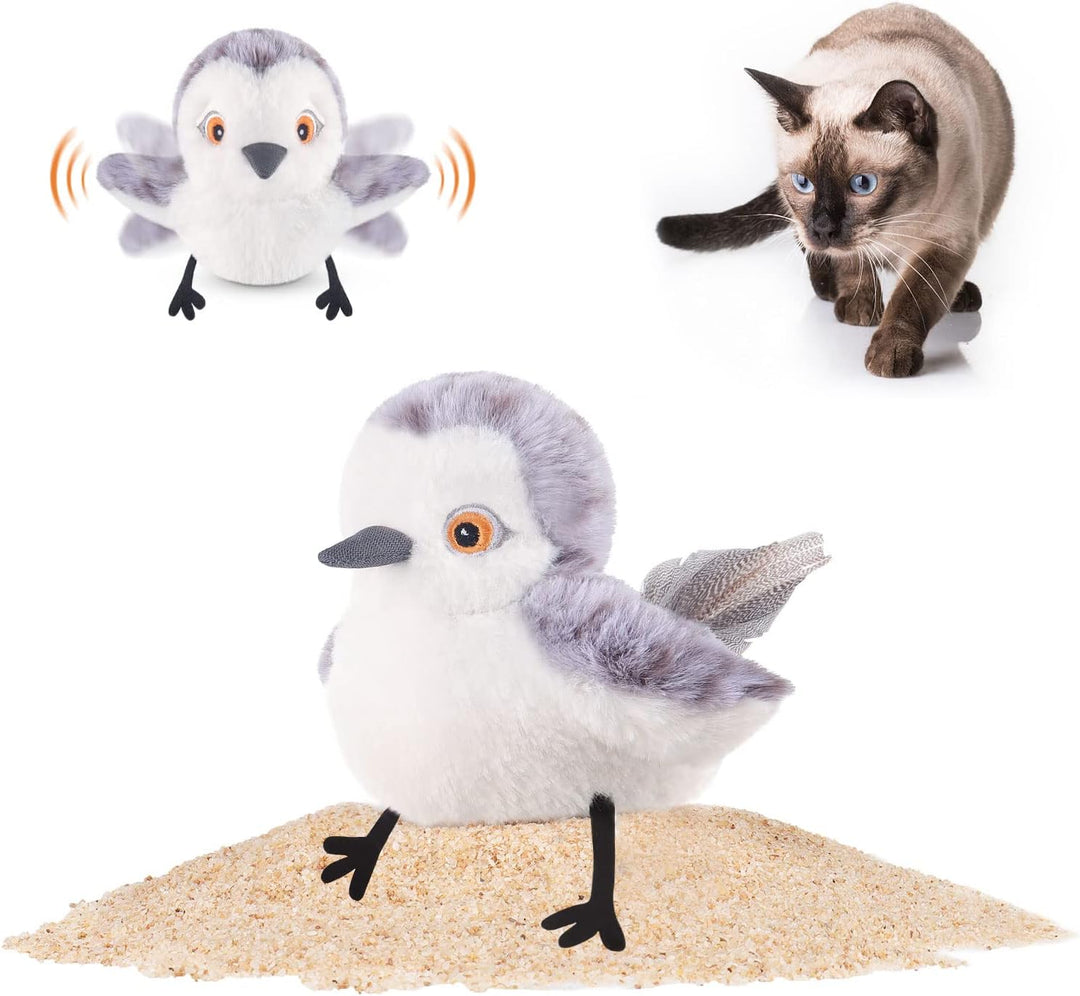 Cat Toy Flapping Bird Interactive Kicker Catnip Rechargeable