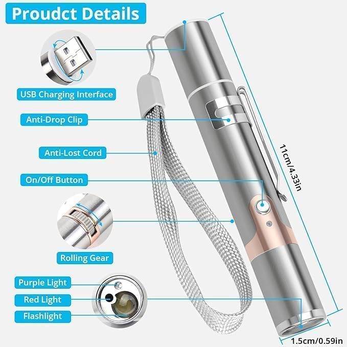 Rechargeable Laser Light Cat Toy