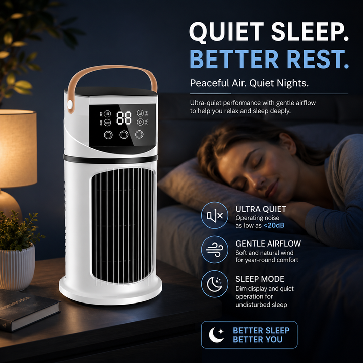 Portable Air Conditioner Mini Evaporative Air Cooler Humidifier Tower Fan