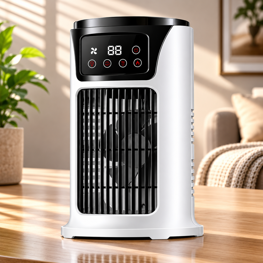Portable Air Conditioner Desk Fan Spray Humidifier Timer Quiet Air Cooling