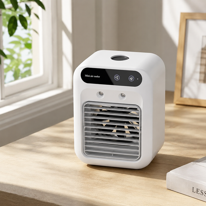 Mini USB Portable Air Conditioner Quiet Desk Fan Humidifier Spray Tabletop