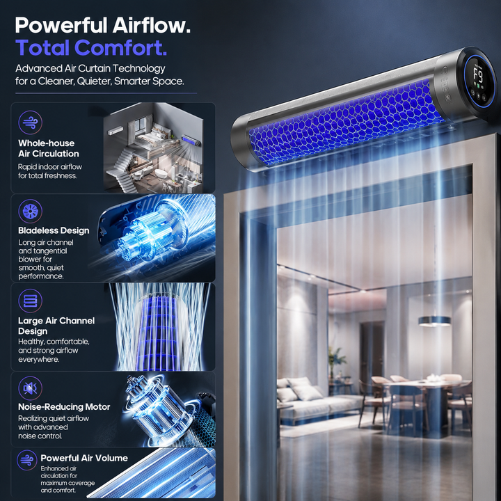 Portable Tower Fan 2000mAh Rechargeable Quiet Desktop Cooling Fan 3 Speed
