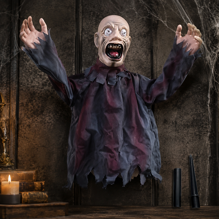 Hanging Zombie Prop Halloween Decoration Swinging Ghost
