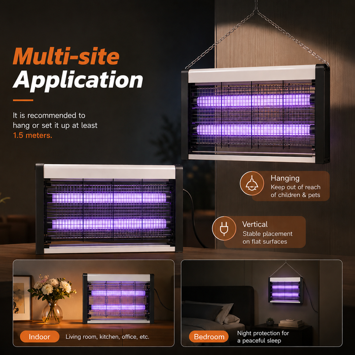 UV Mosquito Killer Lamp Electric Indoor Bug Zapper Fly Trap Light