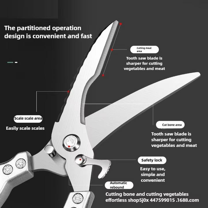 Chicken Shears Kitchen Scissors Poultry Shears