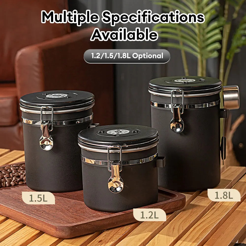 Stainless Steel Coffee Storage Canister Container