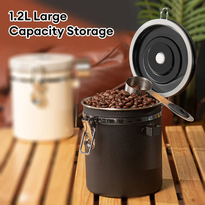 Stainless Steel Coffee Storage Canister Container