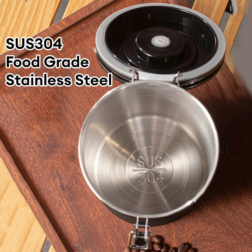 Stainless Steel Coffee Storage Canister Container