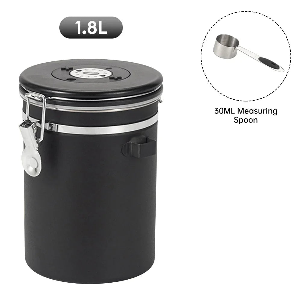Stainless Steel Coffee Storage Canister Container