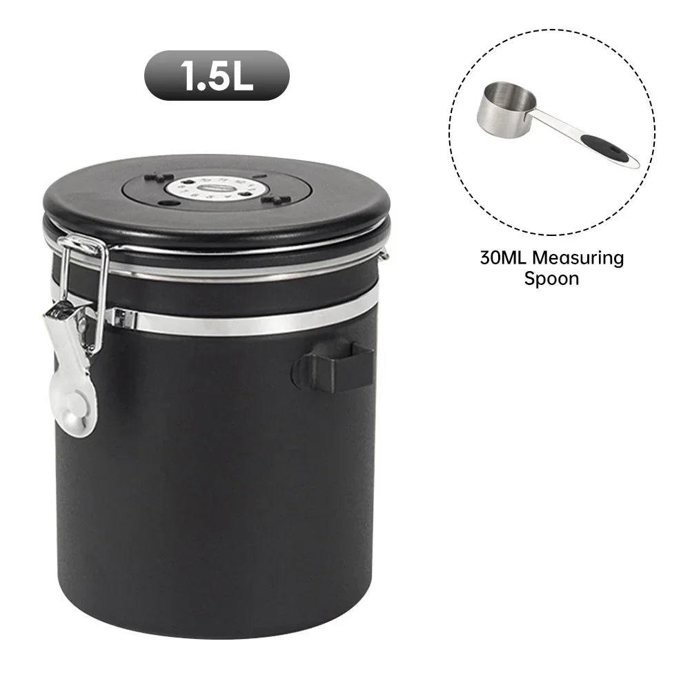 Stainless Steel Coffee Storage Canister Container