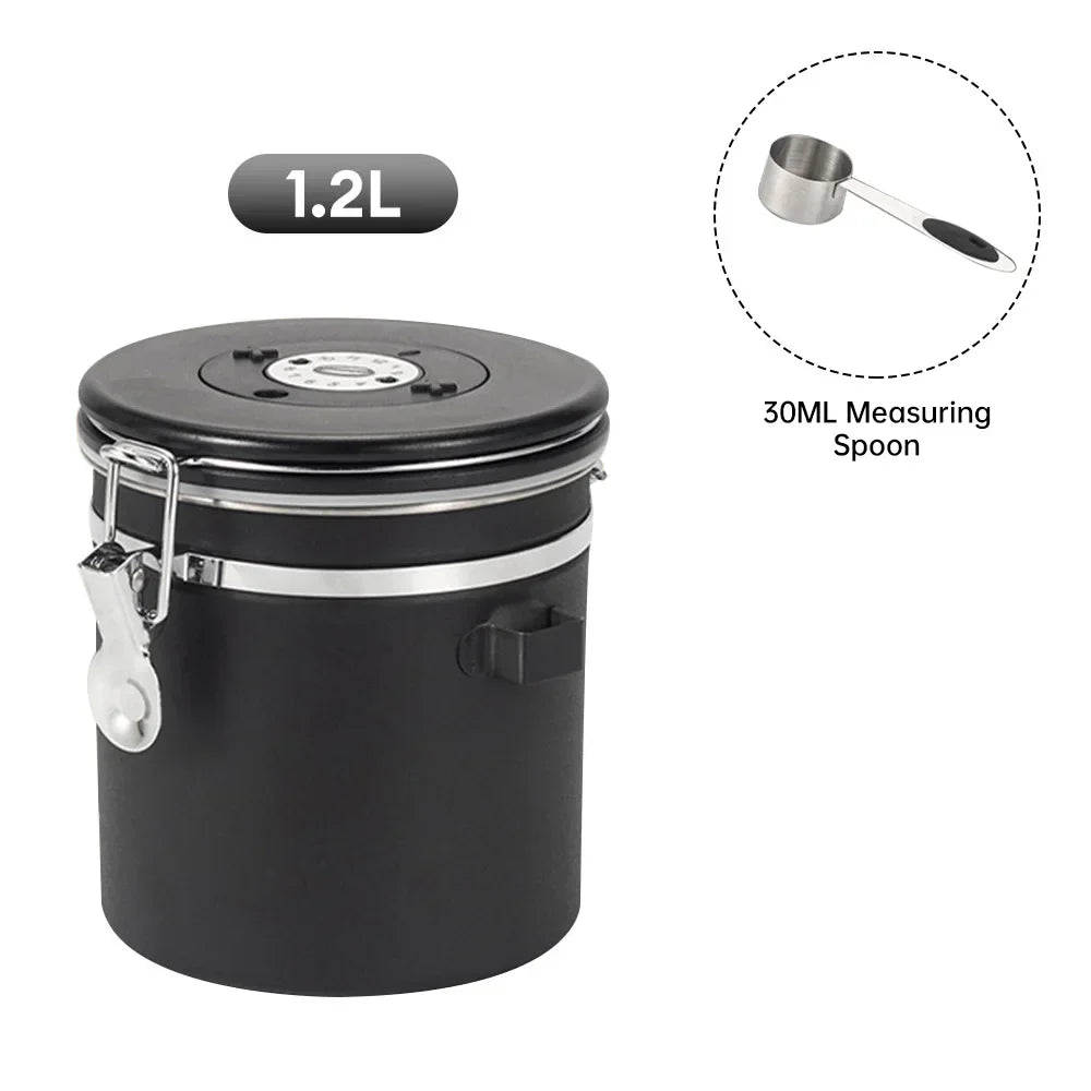 Stainless Steel Coffee Storage Canister Container