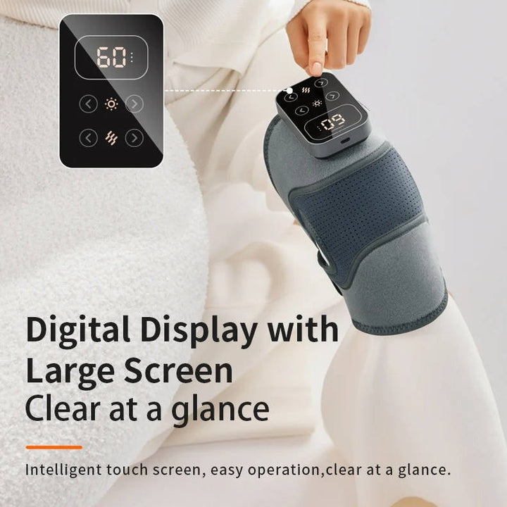 Cordless Knee Massager with Heat and Vibration