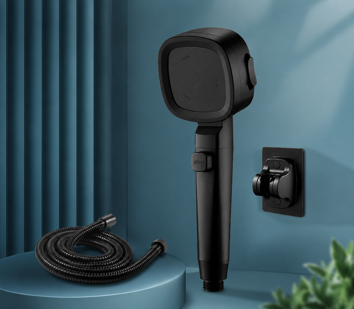 Shower Head High Pressure 3 Modes Water Saving Adjustable One-Touch Stop Sprayer