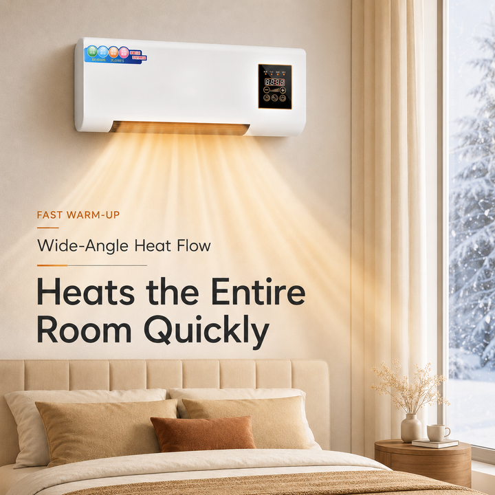 Portable Space Heater Compact Fan Heater  Bathroom Bedroom Office