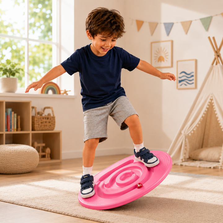 Kids Sensory Balance Board Snail Wobble Trainer Kindergarten Vestibular Development Toy