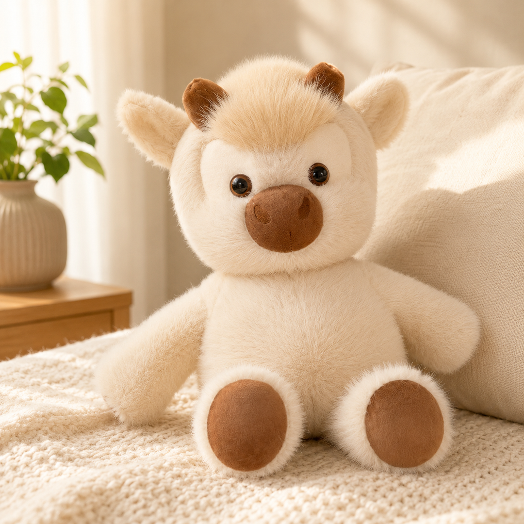 Adorable Highland Cattle Plush Soft Huggable Kids Gift